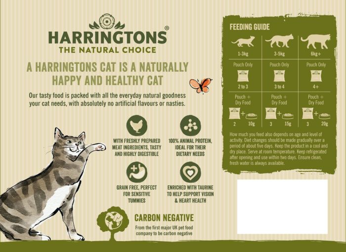Harringtons Meat in Jelly Wet Cat Food Multipack 12x85g The