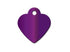 The Hillman ID Tag Heart Small Purple