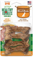 Nylabone Healthy Edibles Bone Broth Ham flavor 4 count Small