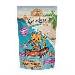 Aloha Smudges Cod & Salmon Adult wet food in Gravy - 12X85g