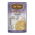 Cat Fest salmon fillets in tender jelly cat food package on a white background