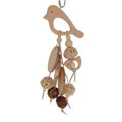 Vanpet Fish With Circle Natural Bird Toy26x12cm