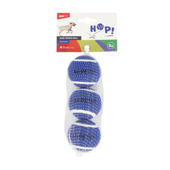 M-PETS HOP! Tennis Ball Dog Toy 5cm 3pcs Blue