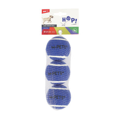 M-PETS HOP! Tennis Ball Dog Toy 6.4cm 3pcs Blue
