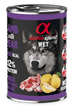 Alpha Spirit Canned Dog Food Lamb With Pear - 400g
