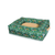 Camon Rectangular Pet Bed with Handle “Green Happy Dog” - The Pets Club