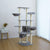 Catry Cat Tower With Scratcher - 55x55x171 cm - The Pets Club