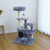 Catry Cat Tower With Scratcher - 59x59x101 cm - The Pets Club
