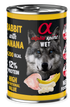 Alpha Spirit Canned Dog Food Rabbit with Banana - 400g