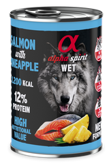Alpha Spirit Canned Dog Food Salmon with Pineapple - 400g