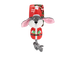 All For Paws Latex Christmas Rope Buddy - Bunny Santa
