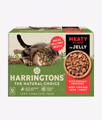 Harringtons Meat in Jelly Wet Cat Food Multipack - 12x85g