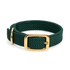 Mendota Pet Double Braid Dog Collar - Brass
