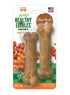Nylabone Healthy Edibles Longer Lasting Bacon Twin Pack Blister Card Petite