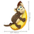 Kong Pull-A-Partz Pals Monkey Squeaker Dog Toy