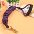 🎁 The Pets Club Durable Travel Nylon Dog Leash with Brass Buckle - Purple / L