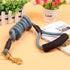 🎁 The Pets Club Durable Travel Nylon Dog Leash with Brass Buckle - Blue / L