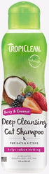 TropiClean Berry & Coconut Deep Cleansing Shampoo for Cats and Kittens - 12oz