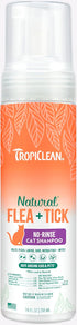 TropiClean Natural Flea & Tick No Rinse Shampoo for Cats - 7.4oz