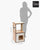 Catit Premium Cat Furniture V-Box Small - Walnut