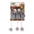 All For Paws Lambswool The Triplets - Grey - ThePetsClub