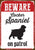Beware Cocker Spaniel On Patrol Tin Sign - ThePetsClub