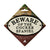 Beware Of The Cocker Spaniel Cast Iron Oval - ThePetsClub