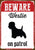 Beware Westie On Patrol Tin Sign - ThePetsClub