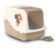 Cat Litter Box Ariel (Top Free) With Design - ThePetsClub