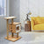 Catit Premium Cat Furniture V - base - Walnut - The Pets Club
