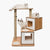 Premium Cat Furniture V - double - Walnut - The Pets Club