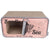 The District 70 Sardine cat scratcher and cave in pink with a stylish fish-themed design