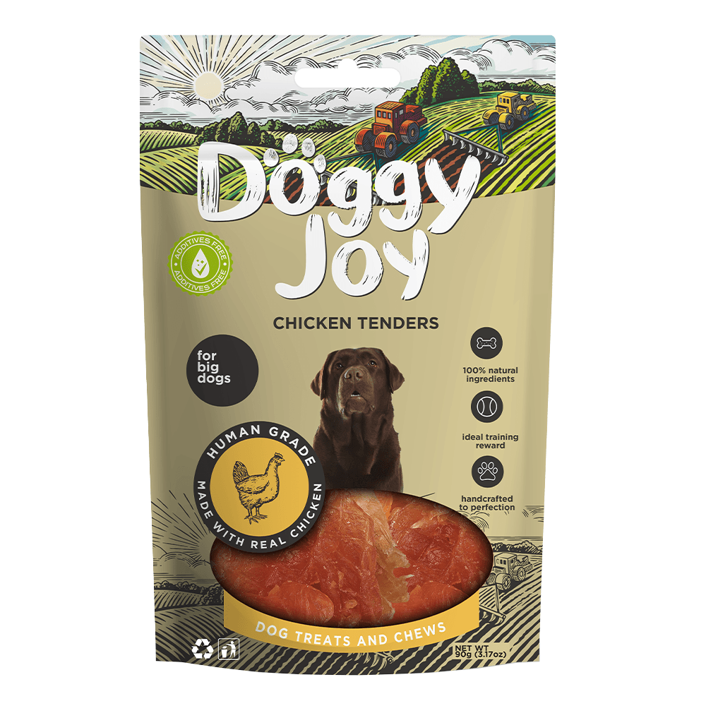 Doggy Joy Chicken Tenders Dog Treats -90g for Dogs The Pets Club
