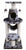 Fauna BONALTI Cat Play Tower Grey with Paw Print - The Pets Club
