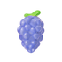 FOFOS Tough Fruit Squeaky Crazy Grape Dog Toy