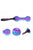 GiGwi Dumbell ‘Push To Mute’ Transparent – Purple / Blue - The Pets Club