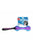 GiGwi Dumbell ‘Push To Mute’ Transparent – Purple / Blue - The Pets Club