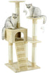 Go Pet Club Cat Tree SIZE 54Wx54Lx132H Multi-Tiered Playhouse