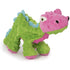 GoDog® Dinos™   Spike™ with Chew Guard Technology™ Durable Plush Squeaker Dog Toy Small