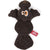 HEAR DOGGY!® Flattie Beaver Brown with Chew Guard Technology™ and Silent Squeak Technology™ Plush Dog Toy - ThePetsClub