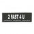 JULIUS K9 2 FAST 4 U PATCH - SMALL - ThePetsClub