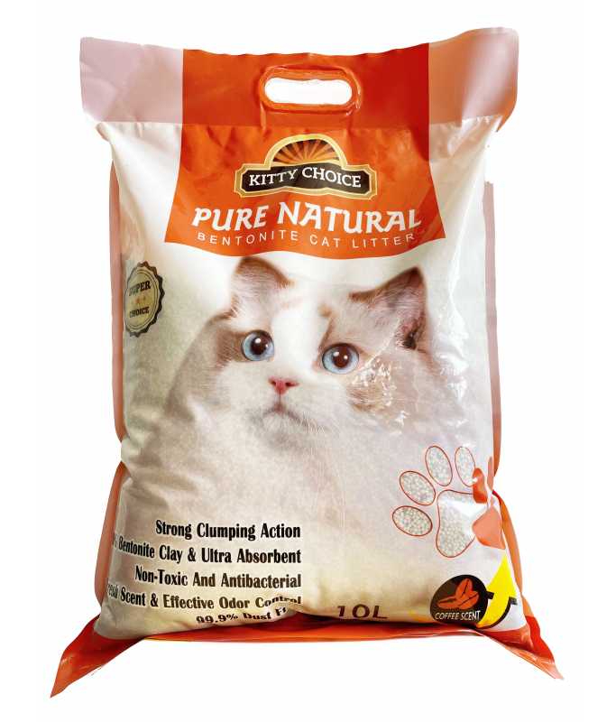 Kitty Choice Pure Natural Bentonite Cat Litter 10L 10kg The