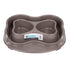 M-PETS No Spill Plastic Double Bowl