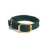 Mendota Pet Double Braid Dog Collar - Brass