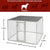 Mid West K9 Medium Steel Chain Link Portable Kennel - The Pets Club