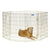 MidWest Foldable Exercise Pen With Door – Gold Zinc - The Pets Club