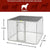 MidWest K9 Medium Steel Chain Link Portable Kennel - The Pets Club