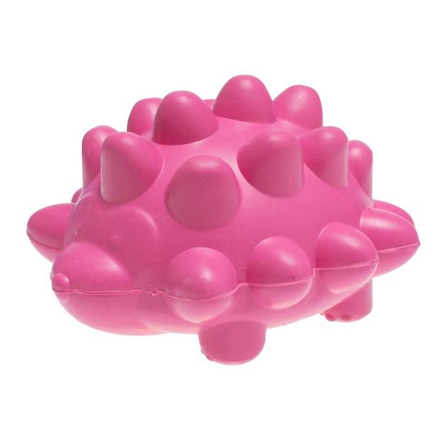 Pink hedgehog store dog toy