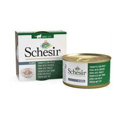 Schesir Cat Wet Food-Tuna With Chicken Fillets - 7x85g