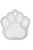 THE HILLMAN ID Tag - Two-Tone Chrome Plated Brass Paw - ThePetsClub